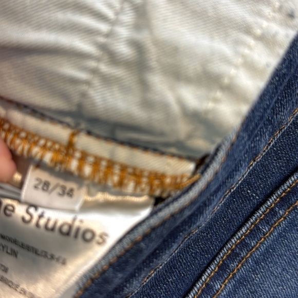 Acne Studios Skin 5 Marilyn Skinny Jeans in Blue Medium Wash - Picture 10 of 10